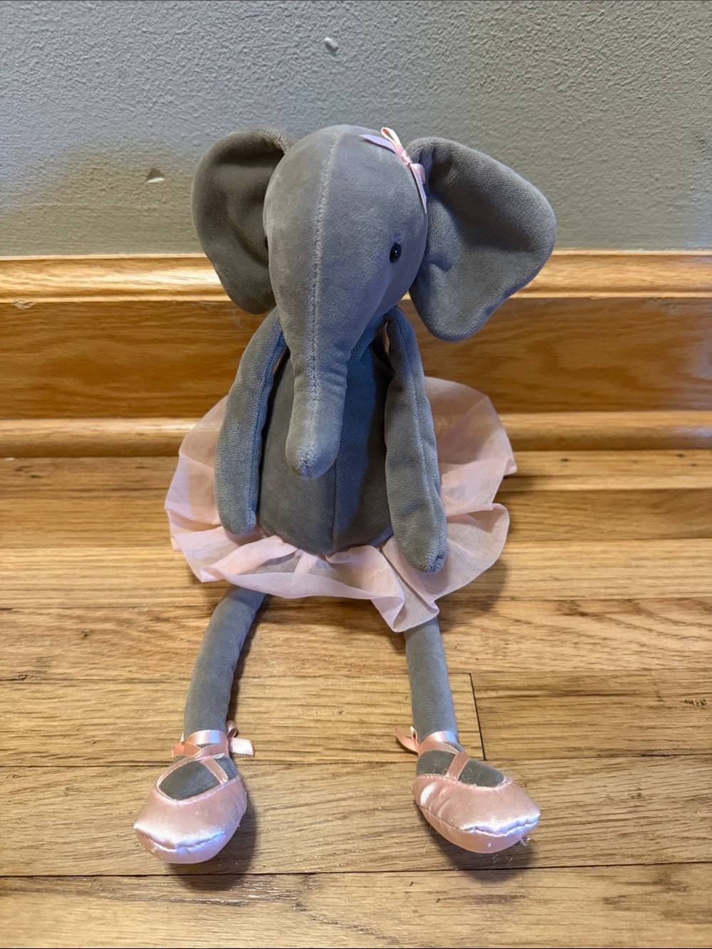 Jellycat Dancing Darcy Elephant Plush Ballerina Gray Pink Tutu Retired โRAREโ